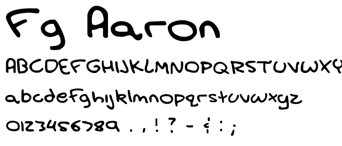 FG Aaron font